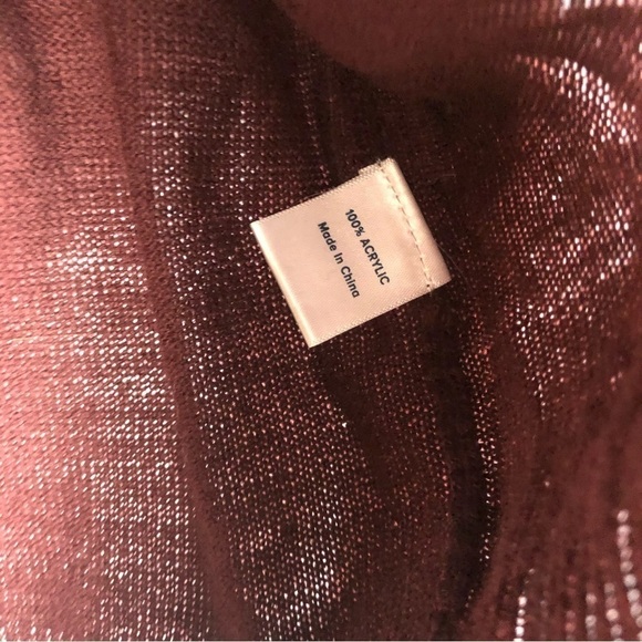 Evereve Allison Joy Red Distressed Button Down Cardigan Sweater S - Picture 5 of 5